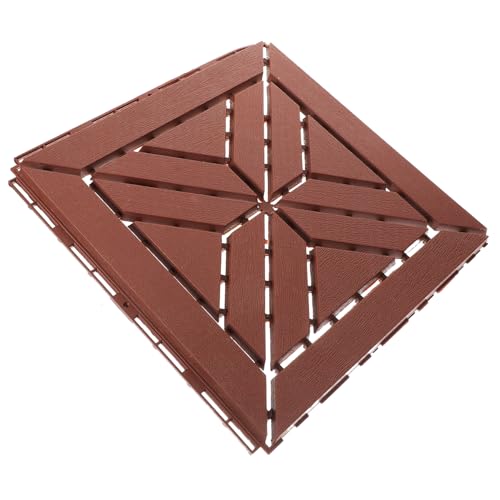 jojofuny Outdoor Flooring Interlocking Deck Tile Garden Tiles Decorative Floor Slabs for Balcony Patio