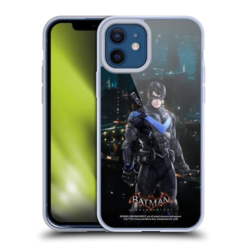 Head Case Designs Officially Licensed Batman Arkham Knight Nightwing Characters Gel Case [Military Grade Protection] Compatible with Apple iPhone 12 / iPhone 12 Pro and Compatible with MagSafe