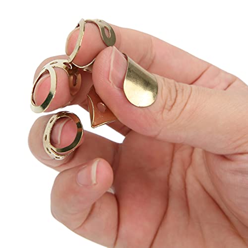médiators, médiators de banjo Médiator en métal réglable creux 3pcs Index Finger 1Pc Thumb Banjo Guitar Ukulele Parts… - Les Beatles, Paul McCartney, John Lennon, RIngo Starr, George Harrison médiators, médiators de banjo Médiator en métal réglable creux 3pcs Index Finger 1Pc Thumb Banjo Guitar Ukulele Parts… – Image 3