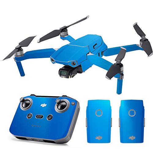 SopiGuard Skin for DJI Mavic Air 2 Precision Vinyl Sticker Full Drone Set + Controller + 3 Battery Skins (Gloss Blue)