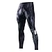 Nessfit Herren Kompressionsstrumpfhose Superheldenstrumpfhose Baselayer Leggings Gym Long Running Thermal Workout Gr. 31-35, Superheld 3
