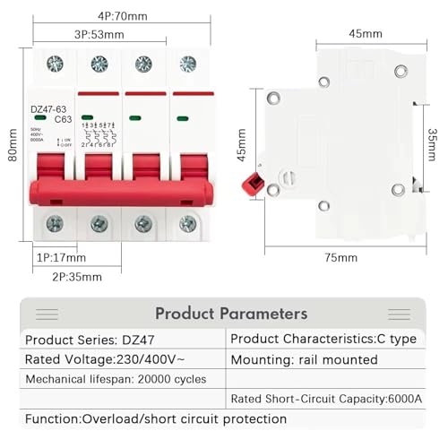 Interruptor magnetotérmico C32 con alta capacidad de corte para prevenir averías 2