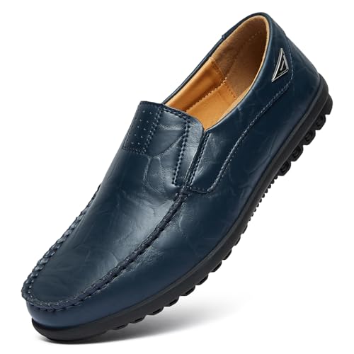 Image of Go Tour Men's Casual Leather Fashion Slip-on Loafers Shoes