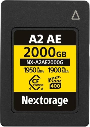 Nextorage {[J[ CFexpress 4.0 Type A 2000GB[J[h VPG400 őǂݏox1950MB/s ő发ݑx1900MB/s TLC \j[V[Y݊mFς 4K/8K^ ԓBe