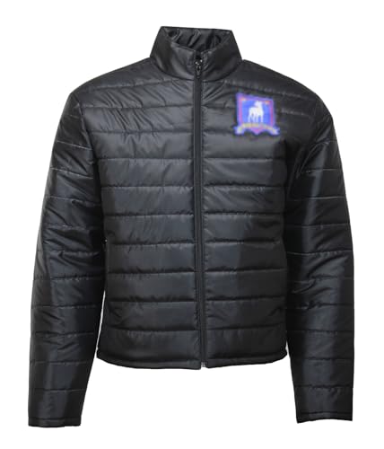 Ted Mens Black Jason Puffer Sudeikis Lasso Jacket