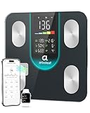 arboleaf Smart Scale for Body Weight and Fat, High-Precision Digital Bathroom Scale with 4-Electrode BIA, 7-in-1 Display for BMI Body Fat Muscle Mass, 14 Metrics in App, Trend Tracking, Max 400lb