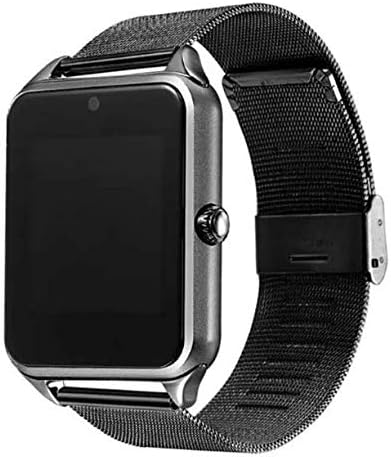 Smartwatch Z60 Reloj Inteligente Bluetooth 4.1, Correa Metálica, Cámara  3MP, Reproductor de Música, Llamadas, SMS, Notificación de Redes Sociales,  Ranura para MicroSD y SIM, Compatible con Android y iOS - MONOKO (Negro) :  Amazon.com.mx 