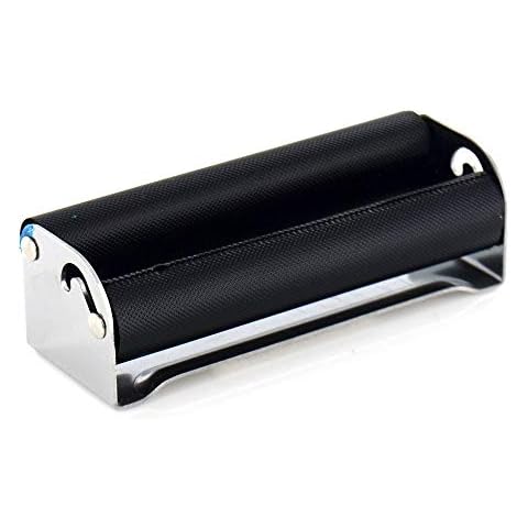 Metal 70MM Easy Use Manual Cigarette Rolling Machine Tobacco Injector Maker Roller Cigarette Accessories Black Cover