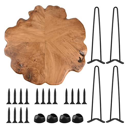 Hoegmst 27.5 Inch Live Edge Side Table, Wood Freeform Small End Table With Waterproof Surface, Rustic Accent Table Unique For Living Room, Bedroom, Home #TOP6