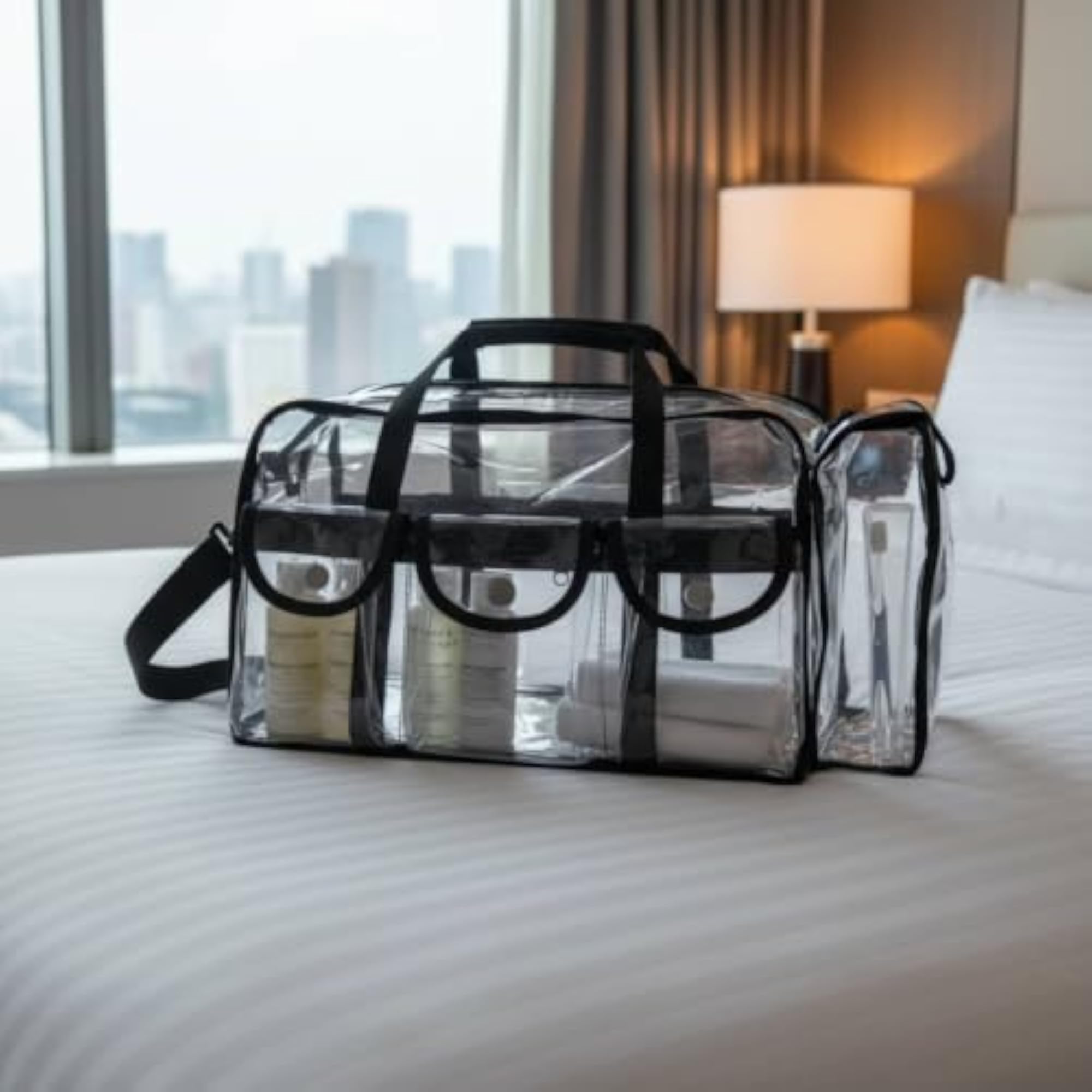 Waterproof Clear PVC Makeup Bag, Easy to Clean
