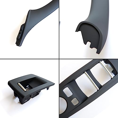 WODOFO GDR(7PCS Kit Inside Door Handle,Door Pull,Window Switch Armrest Panel Button Cover,All Four Inside Handle Trim Replacement for BMW 5 Series 528i 535d 535i 550i M5 F10 51417225873 Black by WODOFO GDR - Image 6