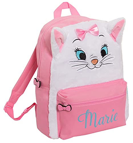 Disney The Aristocats Marie Girls Backpack Plush Luxury 3D Soft Cat School Bag kids Pink Rucksack Travel Lunch Book Bag for Nursery