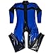 Produktbild Latex-Catsuit in Dunkelblau und Schwarz, Partyanzug, eng anliegend, 0,4 mm Reißverschluss