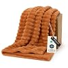 Bedsure Soft Burnt Orange Throw Blanket for Couch Decor Gifts 50″x60″