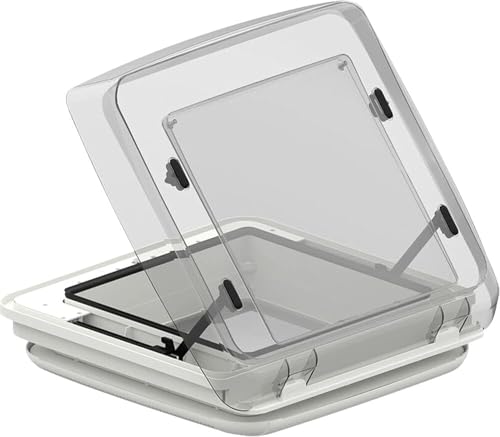 Fiamma Unisex – Erwachsene Vent F Pro Dachhaube, 40x40cm, Crystal, Multicolor, One Size