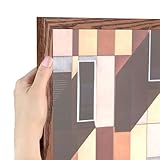 ArtToFrames 11x17 inch Walnut on Red Oak Wood Picture Frame, WOM0066-1343-YWAL-11x17