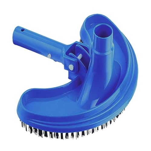 Cepillo de piscina – Exfoliante de cerdas de nailon, equipo de limpieza multifuncional para piscinas, cabezal de cepillo de vacío con cerdas vertebrales | cepillos flexibles de vacío giran para la