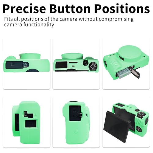 Funda de silicona para Canon G7 X Mark III verde púrpura - Fernando Cortés