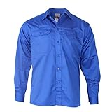  Fristads Kansas 100731 Kansas Luxe Hemd Langarm 7385 B60 Industrie Königsblau, Größe:3XL