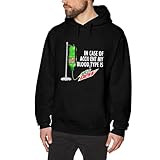 Mens In Case Of Accident My Blood Type Is Mountain Tee Dew Pullover Hoodie Sweatshirt,Soft Long Sleeve Fleece Hooded Sweatshirts Hoodies for Men Teens with Graphic Design Valentine's Day Gifts XL