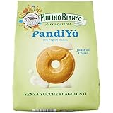 Mulino Bianco PandiYò - Galletas sin azúcar añadidas con yogur blanco y mortítol, fuente de calcio, galletas sin azúcar, molino de armonía, paquete de 270 g