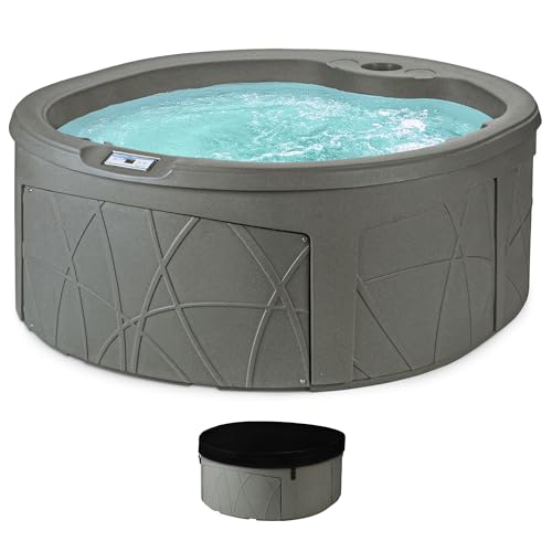LifeSmart 4-Person Hot Tub with Jets & LED Light