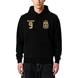 Icon Sports Officially Licensed Argentine Football Association Julián Alvarez Pullover Hoodie - Unisex Adult - AFA117PH Black L
