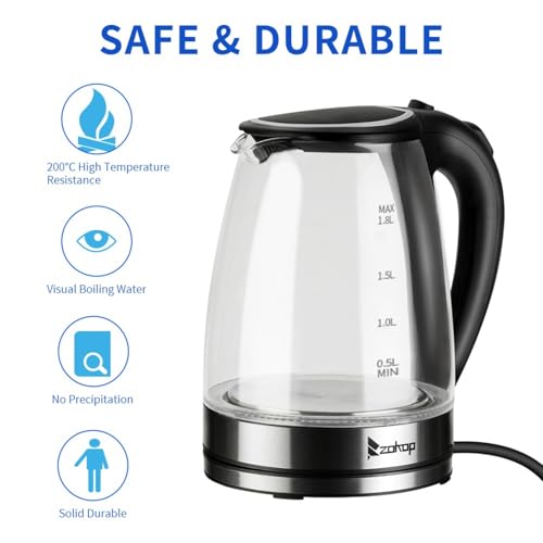 Hervidor eléctrico WZHUXIUYU 1.8L blanco miniatura 2