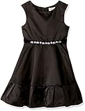 Bloome Girls' Big Sleeveless Pleated Occasion Dress with Rhinestone Trim