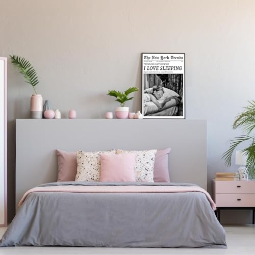 Impression sur toile de journal retro noir et blanc finition premium Beshdomp