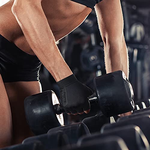 Freetoo Weight Lifting Workout Gloves For Women, Well-Padded Palm & Stretchy Netted Back, Comfortable Rubber Grip Gym Gloves Breathable And Lightweight Exercise Bodybuilding Gloves (Female) #TOP5