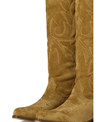 GUESS Women's Ginnifer Knee High Boot, Medium Brown 210, 8.5 #6