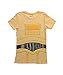 Mighty Fine Star Wars I Am CP3O Costume Tee Juniors Yellow XL