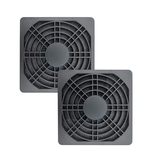 iYueMps 2pcs 80x80mm Dust Filter PC Fan Dust Filter with Fan Cover 3 in 1 for Computer Cooler PSU Routers