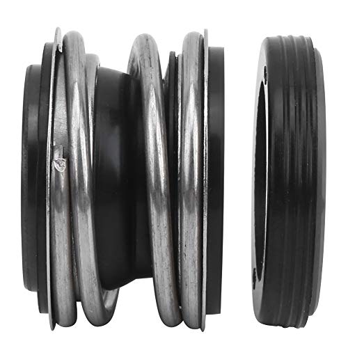 Naroote Joint de Pompe à Eau Série Mécanique en Carbure NBR pour Supports Solides dans les Applications D'eaux Usées et D'égouts en Acier Inoxydable Taille 25 Mm pour L'entretien de la Plomberie