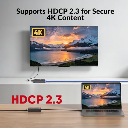 Image of AV Access 4K HDMI & USB KVM Extender Over Cat6 /6A /7 Upto 230ft, HDR10, HDCP 2.3, USB 1.1, Bi-Directional PoC, EDID Switch, Ultra-Slim Transmitter /Receiver for Retail & Control Systems (4KEX70-USB)