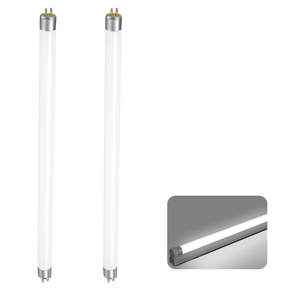 T5 14W Fluorescent Tube 550mm(excluding pins) 2 Pack, G5 Base, Cool White 4000K, 1120LM, Low Energy Consumption Tube Light, Emergency Energy Saving Light, for Kitchen, Bathroom, Cabinet, Garage