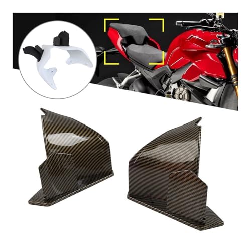 Carénages ailes latérales et aileron fixe arrière pour Panigale V4