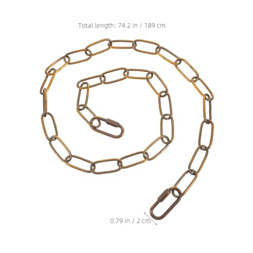 Cadena para lámpara de araña en hierro dorado premium de 189cm 2