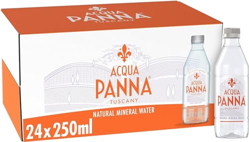 mynutri Acqua Panna Still Natural Mineral Water in Glass 250ml (Pack of 24)
