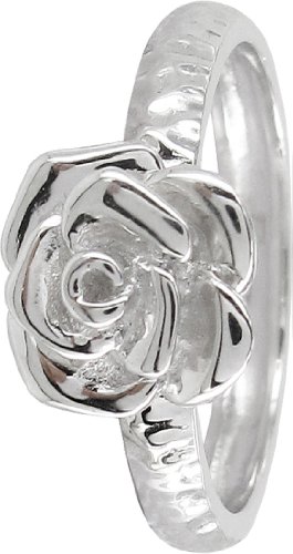 Stack Ring Co, Eclipse, Sterling-Silber 925 und Rosé auf einer strukturierten Band Prima Stack Ring Silber