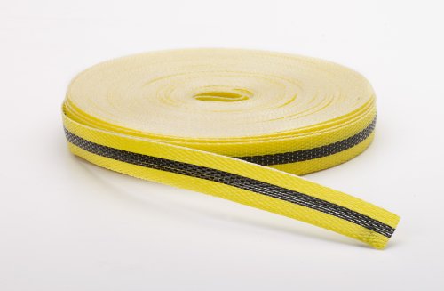 Mutual Industries Woven Barricade Tape, 50 yds Length x 3/4" Width