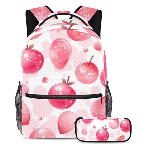 Sac à dos durable adolescents cartable multicolore fille garçon avec trousse