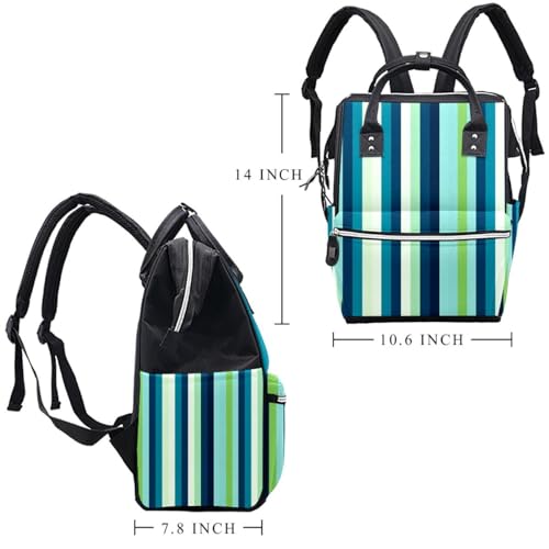 Sac à dos d'excellence au design exclusif dégradé bleu géométrique