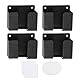 cxxtkcxxlc 4 Set Wandhalterung Handy Ladegerät Halterung, Selbstklebend Handyhalterung WandSelbstklebend mit Ladeanschluss, Ideal für Fernbedienungen und Kleinteile, Schwarz