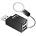 USB Hub, JoyReken 3-Port USB 2.0 Ultra Compact Data Hub/Splitter High Speed for MacBook, Mac Pro/Mini, iMac, Surface Pro, XPS, Notebook PC, USB Flash Drives, Keyboard, Mouse and More