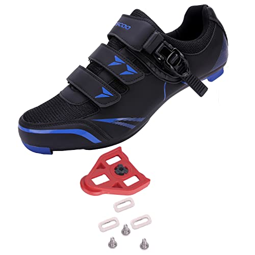 Image of KESCOO Unisex Cycling Shoes Compatible with Peloton Bike & SPD Indoor Outdoor Road Bike Cycling Shoe for Men Women, 1 Hook and Loop Strap, with Delta Cleats