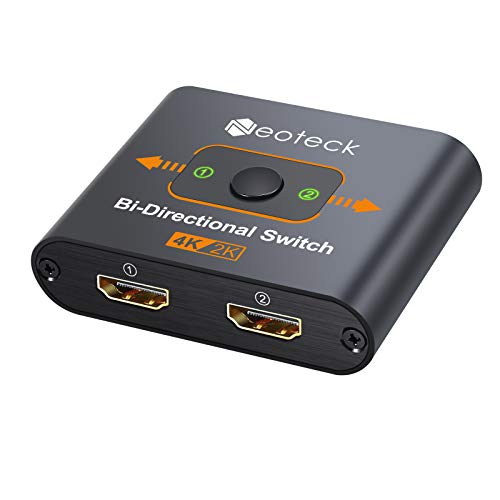 Neoteck 4K 60Hz HDMI Switcher 2 in 1 Out Bidirectional HDMI Switch