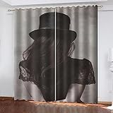 ★★★: 【Amplia gama de usos】: las cortinas opacas son adecuadas para dormitorio, sala de estar, cocina, cafetería, oficina, armario, puerta, baño, comedor, dormitorio, guardería, terraza al aire libre, sala de juegos, estampados que añaden más a tu decoración Romántica y elegante, también es uno de los mejores regalos para familiares y amigos.