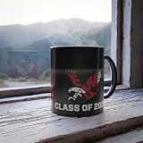 Sunkiss Unlimited Color Changing! Eastern Washington EWU EAGLES ThermoH Morphin Ceramic Coffee Mug - Heat Sensitive - Fan Cup (ALUMNI CLASS OF (CHOOSE YOUR GRAD YEAR))